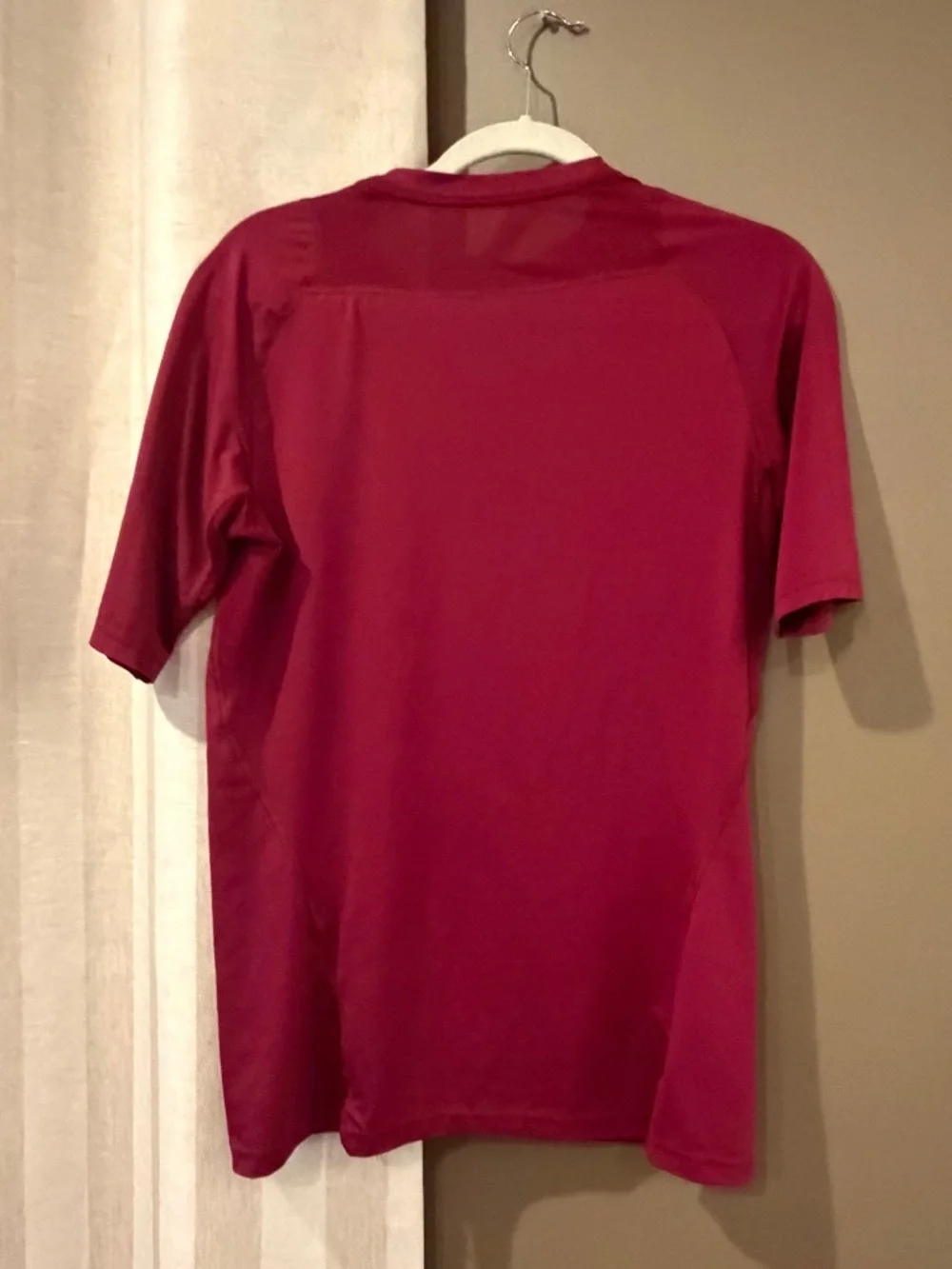 Nike Pro Men's Burgundy Compression Activewear Shirt Gym, Sporty, Size Large